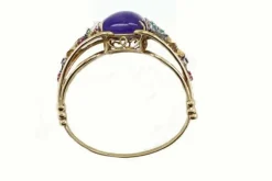 Pamono Gold Bracelet with Diamond and Emerald><noscript><img width=