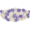 Pamono Gold Bracelet with Tanzanite and Diamond, 1970s> Bracelets