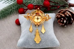 Sale Pamono Gold Brooch with Applications