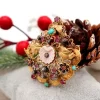 Pamono Gold Brooch with Applications