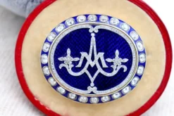Online Pamono Gold Brooch with Diamond Chips