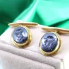 Pamono Gold Cufflinks with Figures, Set of 2> Cufflinks