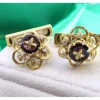 Best Pamono Gold Cufflinks with Onyx and Brilliant-Cut Diamonds, Set of 2