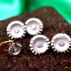 New Pamono Gold Cufflinks with Overcoat Cufflink, Set of 2