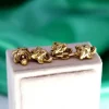 Discount Pamono Gold Cufflinks with Reliefs, Set of 2