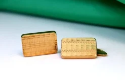 Pamono Gold Cufflinks with Reliefs, Set of 2><noscript><img width=