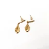 Online Pamono Gold Earrings, Set of 2
