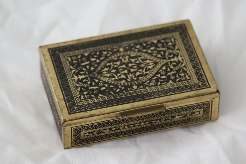 Hot Pamono Gold Jewelry Box, France, 1970s