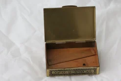 Hot Pamono Gold Jewelry Box, France, 1970s