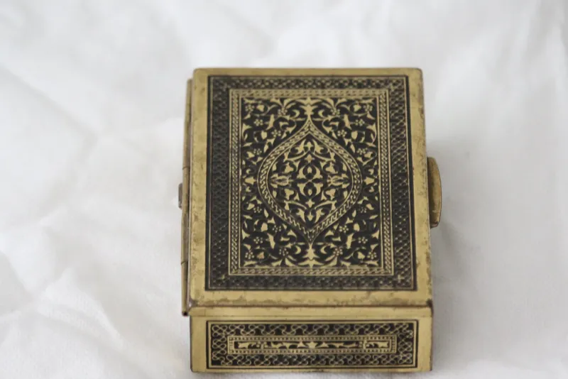 Hot Pamono Gold Jewelry Box, France, 1970s