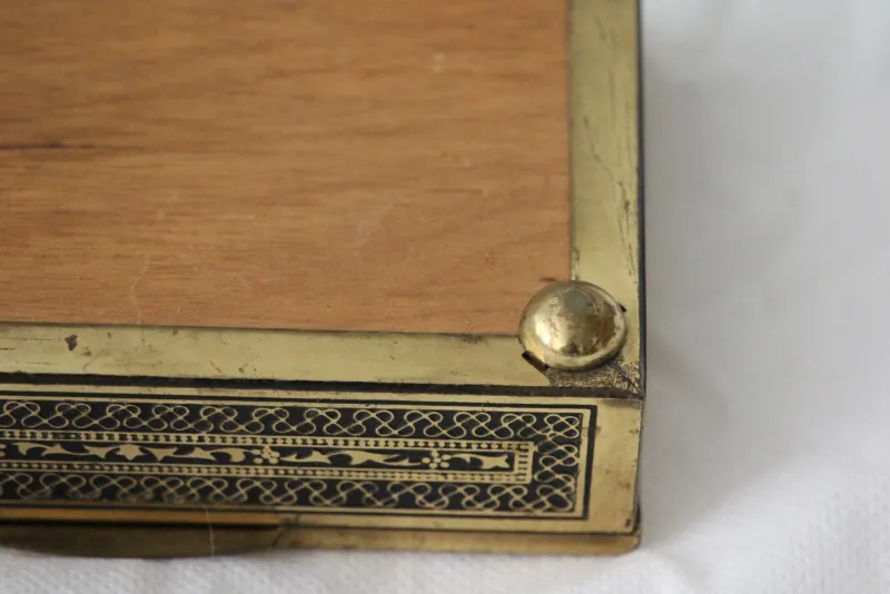 Hot Pamono Gold Jewelry Box, France, 1970s