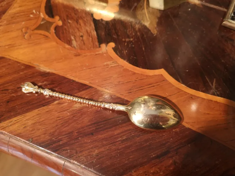Pamono Gold Plated Silver Coffee Spoons, Set of 13> Cutlery & Serving Utensils