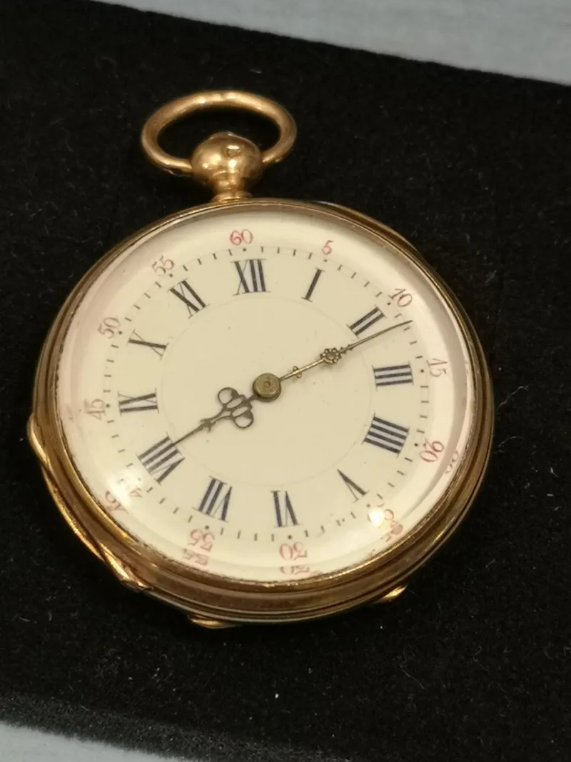 Outlet Pamono Gold Pocket Watch with Key, France