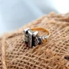Clearance Pamono Gold Ring with Diamond Chips
