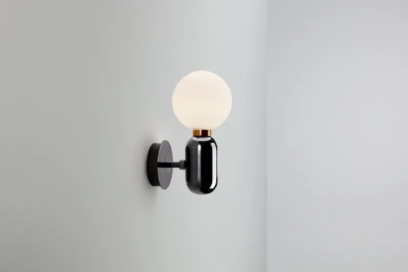 Hot Pamono Golden Aballs A Wall Lamp by Parachilna