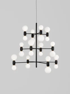 Discount Pamono Golden Aballs Chandelier 12 by Parachilna