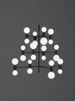 Discount Pamono Golden Aballs Chandelier 12 by Parachilna