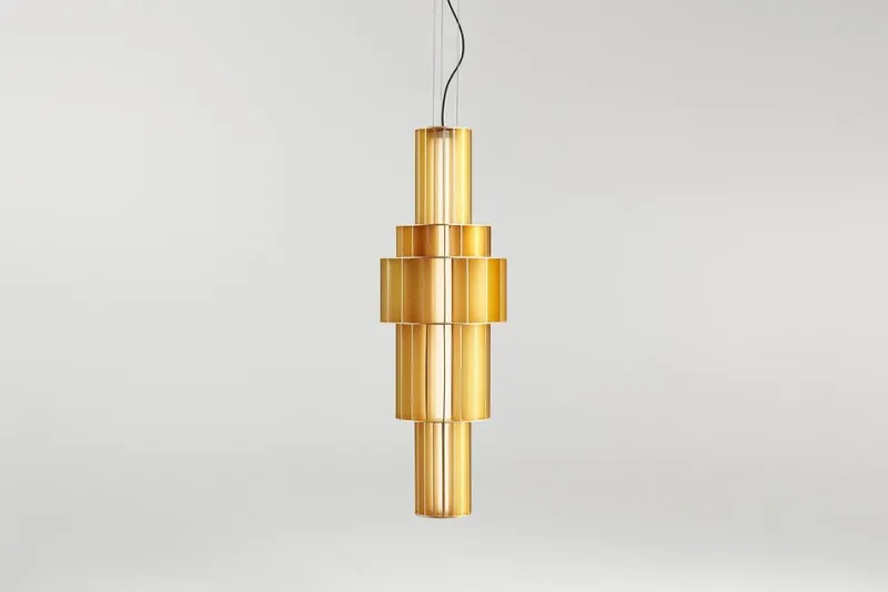 Hot Pamono Golden Babel T Me Pendant Lamp by Parachilna