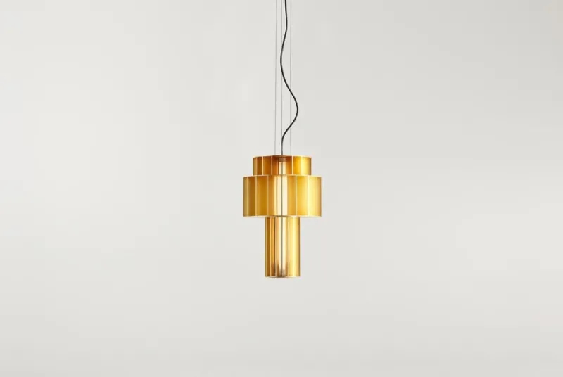 Pamono Golden Babel T Pe Pendant Lamp by Parachilna