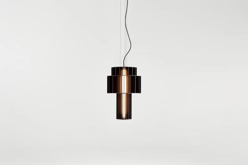 Pamono Golden Babel T Pe Pendant Lamp by Parachilna