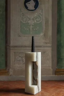 Pamono Golden Grande Candle Pillar by Rick Owens