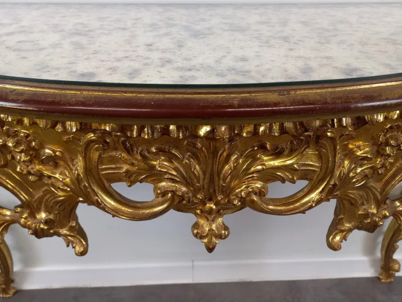 Discount Pamono Golden Support Console, 1980s
