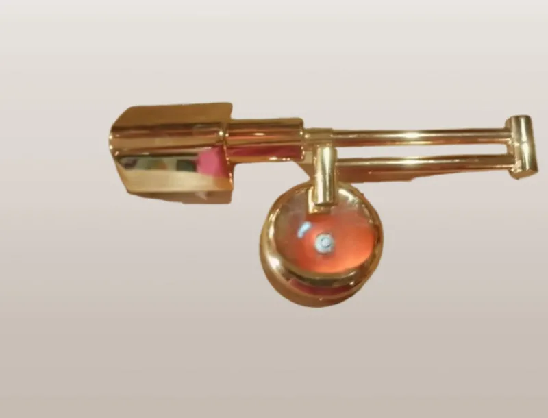 Pamono Gold-Plated Brass Wall Light, 1980s> Wall Lights & Sconces