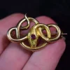 Pamono Gold-Plated Snake Brooch by Maison Savard Fix, 1910s> Brooches