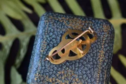 Pamono Gold-Plated Snake Brooch by Maison Savard Fix, 1910s><noscript><img width=