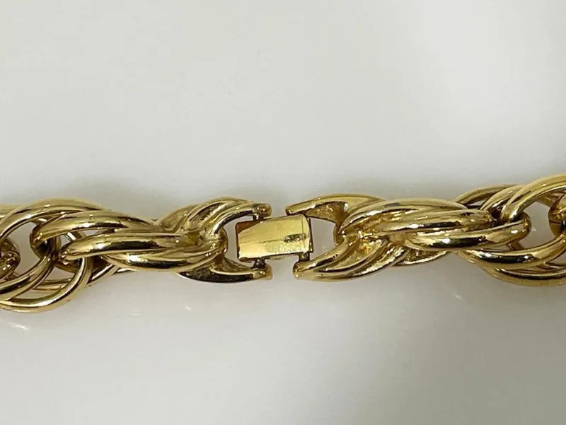 Pamono Gold-Plated Triple Twisted Necklace from Nina Ricci, 1980s> Necklaces