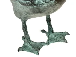 Hot Pamono Goose Sculpture, 1920s-1940s, Green-Patinated Bronze