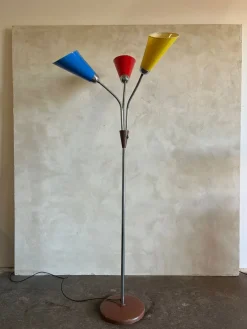 Pamono Goosenecks Floor Lamp by Lidokov Boskovice, 1950s> Floor Lamps