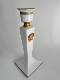 Pamono Gorgona Gold Candleholder by Versace for Rosenthal Studio Linie, Germany, 1993><noscript><img width=
