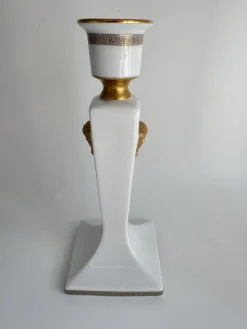 Pamono Gorgona Gold Candleholder by Versace for Rosenthal Studio Linie, Germany, 1993><noscript><img width=