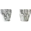 Pamono Gothic Revival Stone Planters, UK, 1940s, Set of 2> Planters And Jardiniere