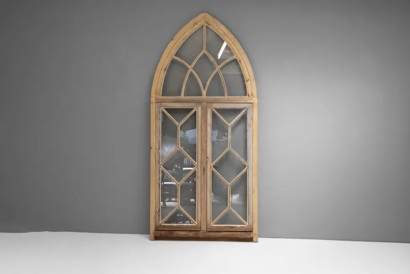 Sale Pamono Gothic Style Arched Window, 1850s