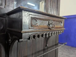 Pamono Gothic Style Oak Coat Rack><noscript><img width=