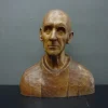 Pamono Gottfried Fuetsch, Large Bust, 1950s-1970s, Limewood> Art Deco