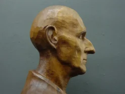 Pamono Gottfried Fuetsch, Large Bust, 1950s-1970s, Limewood><noscript><img width=