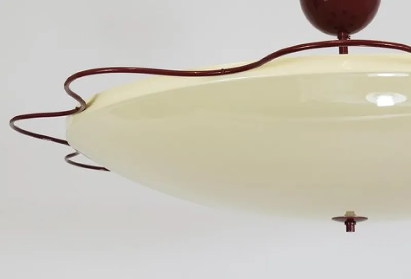 Sale Pamono Grand Mid-Century Flush Mount Uplight Ceiling Lamp from Filmcasino Vienna, 1950s