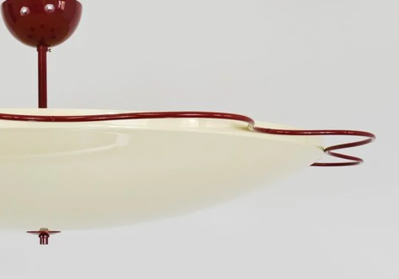 Sale Pamono Grand Mid-Century Flush Mount Uplight Ceiling Lamp from Filmcasino Vienna, 1950s