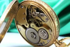 Pamono Grand Prix Paris 1900 Pocket Watch in Gold with Rubies from Zenith><noscript><img width=