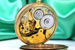 Pamono Grand Prix Paris 1900 Pocket Watch in Gold with Rubies from Zenith><noscript><img width=