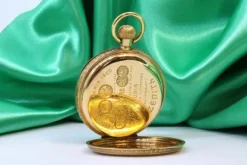 Pamono Grand Prix Paris 1900 Pocket Watch in Gold with Rubies from Zenith><noscript><img width=