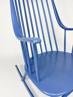 Pamono Grandessa Rocking Chair attributed to Lena Larsson for Nesto, 1960s><noscript><img width=
