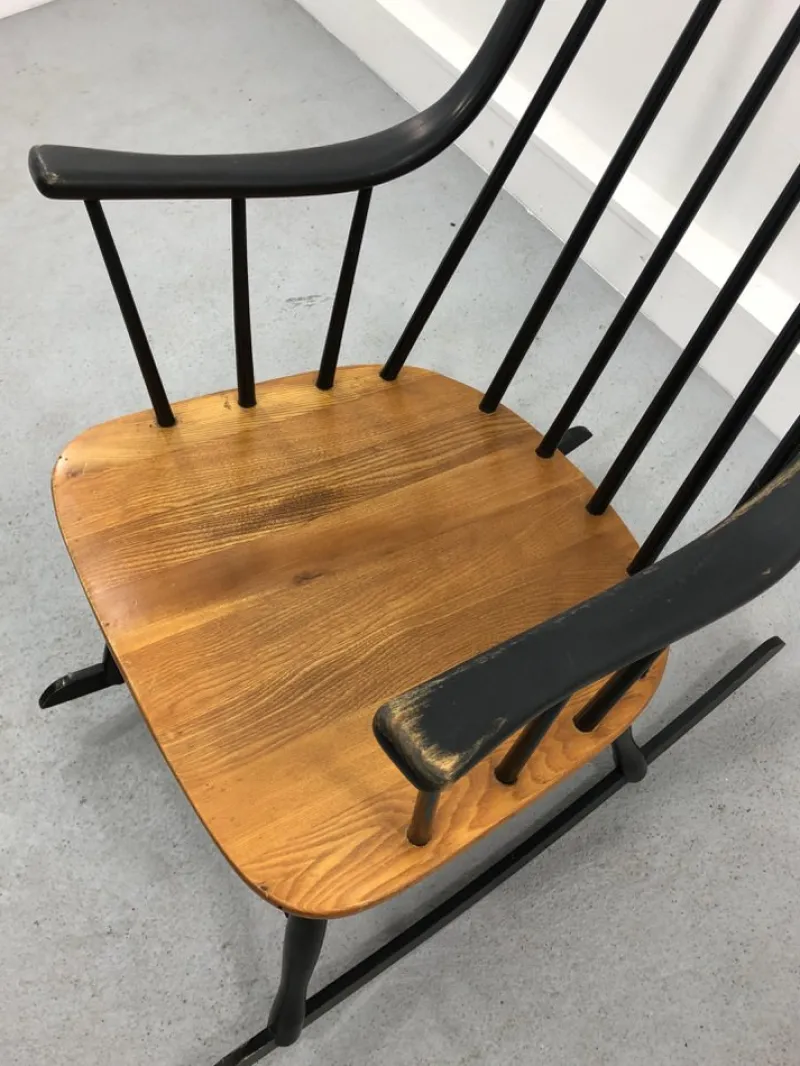 Pamono Grandessa Rocking Chair by Lena Larsson for Nesto, 1960s