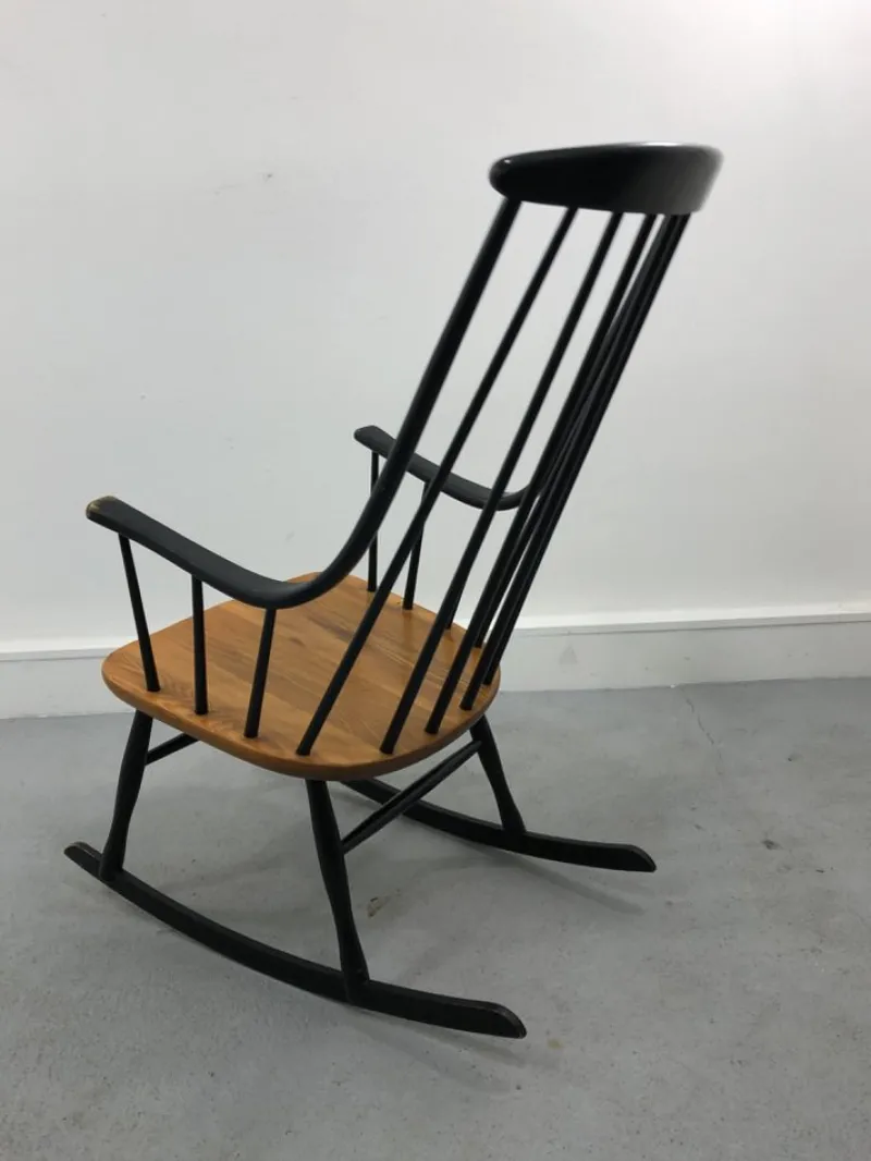 Pamono Grandessa Rocking Chair by Lena Larsson for Nesto, 1960s