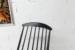 Best Pamono Grandessa Rocking Chair in Black Beech attributed to Lena Larsson for Nesto, 1960s