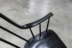 Best Pamono Grandessa Rocking Chair in Black Beech attributed to Lena Larsson for Nesto, 1960s