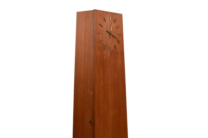 Pamono Grandfather Clock in Teak by Arne Hovmand Olsen, 1965> Clocks